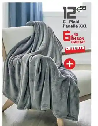 Gifi Plaid flanelle xxl offre