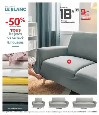 Gifi Protège fauteuil extensible offre