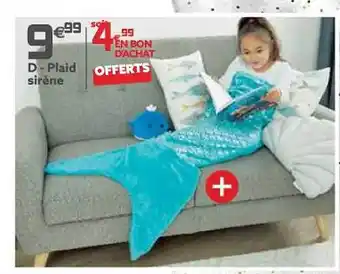 Gifi Plaid sirène offre