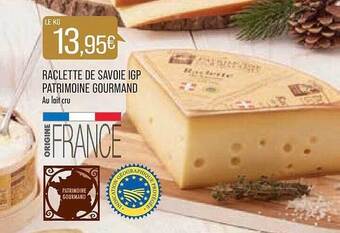 Match Raclette de savoie igp patrimoine gourmand offre
