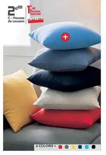 Gifi Housse de coussin offre
