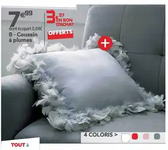 Gifi Coussin à plumes offre