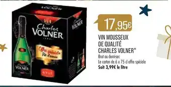Match Vin mousseux de qualité charles volner offre