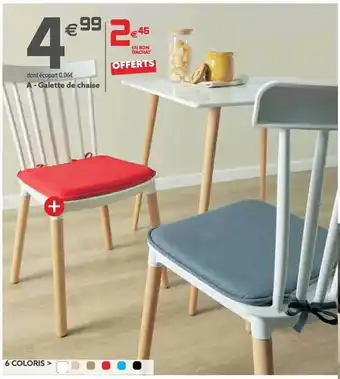 Gifi Galette de chaise offre