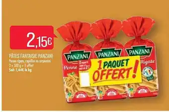 Match Pâtes fantaisie panzani offre