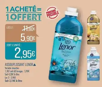 Match Assouplissant lenor offre