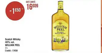 Casino Supermarchés Scotch whisky 40% vol william peel offre
