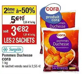 Cora x Carrefour Pommes duchesse cora offre