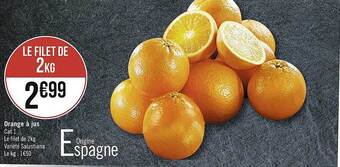 Géant Casino Orange à jus offre