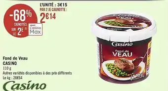 Fond de veau casino