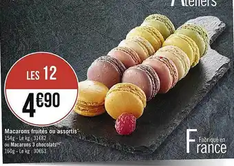 Géant Casino Macarons fruités ou assortis offre
