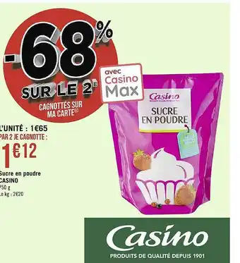 Géant Casino Sucre en poudre casino offre