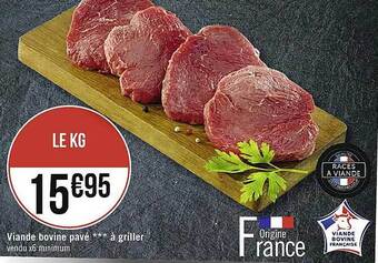 Géant Casino Viande bovine pavé***à griller offre