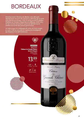 Lidl Château les grands chênes bernard magrez offre