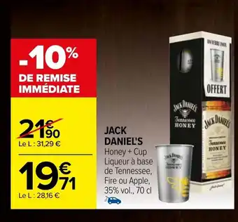 Carrefour Jack Daniel's offre