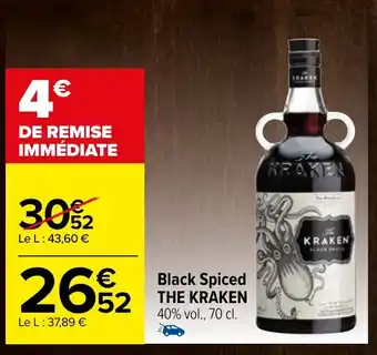 Carrefour Black Spiced The Kraken offre