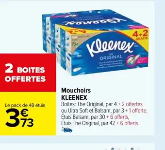Carrefour Mouchoirs Kleenex offre