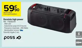 Carrefour Enceinte High Power offre