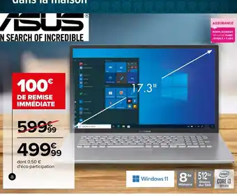 Carrefour Asus Ordinateur Portable offre