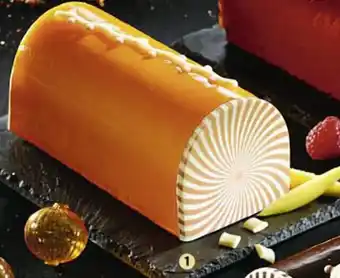 Bûche Mangue Passion Chocolat Blanc