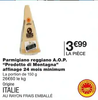Parmigiano reggiano A.O.P Prodotto di Montagna