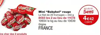 Monoprix Mini Babygel rouge offre