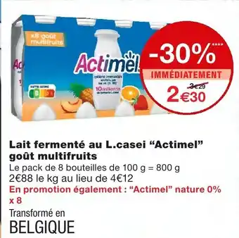Monoprix Lait fermente au L.casei Actimel offre