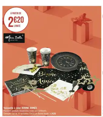 Casino Supermarchés Vaisselle A Jeter Bonne Annee offre