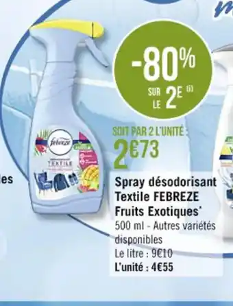 Spray Desodorisant Textile Febreze Fruits Exotiques