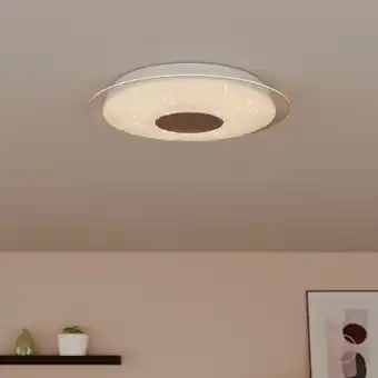 Inspire - plafonnier vizzini - ø40 cm - led intégrée - 3200 lm - 24 w - dimmable - plastique et métal - blanc - télecommande 