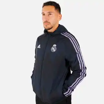 Veste coupe-vent real madrid 2022/2023 - bleu/violet 1 couleur