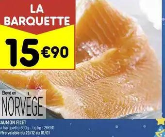 Leader Price Saumon filet offre