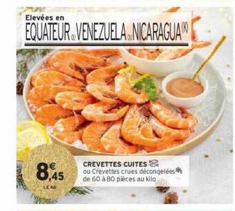 Intermarché Hyper Crevettes cuites offre