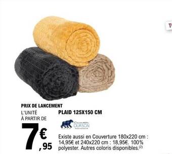 E.Leclerc Plaid 125 x 150 cm offre