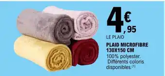 E.Leclerc Plaid microfibre offre