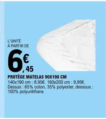E.Leclerc Protège matelas offre
