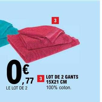 E.Leclerc Lot de 2 gants offre