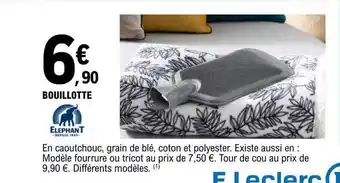 E.Leclerc Bouillotte éléphant offre