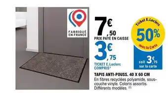 E.Leclerc Tapis anti-pouss. 40 x 60 cm offre