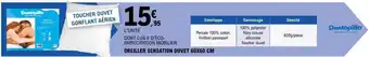 E.Leclerc Oreiller sensation duvet 60 x 60 cm dunlopillo offre