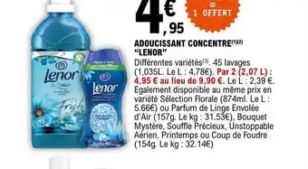 E.Leclerc Adoucissant concentré lenor offre