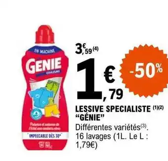 E.Leclerc Lessive spécialiste génie offre