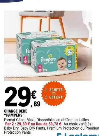 E.Leclerc Change bébé offre