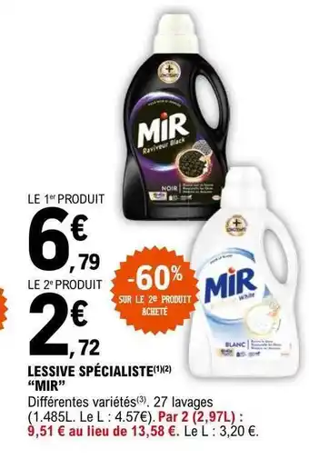 E.Leclerc Lessive spécialiste offre