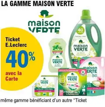 E.Leclerc Maison verte offre
