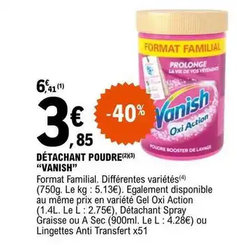 E.Leclerc Détachant poudre offre