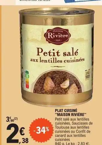 E.Leclerc Plat cuisiné offre