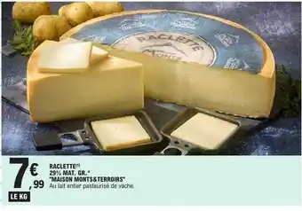 E.Leclerc Raclette 29% mat.gr. offre
