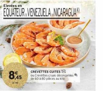 Intermarché Contact Crevettes cuites offre