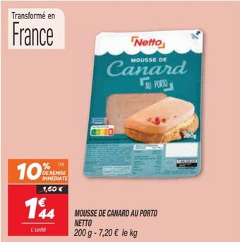 Netto Mousse de canard au porto netto offre